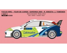 Decal - Ford Focus WRC 04 Rally Sardinia / Tour de Corse 2005 Kresta